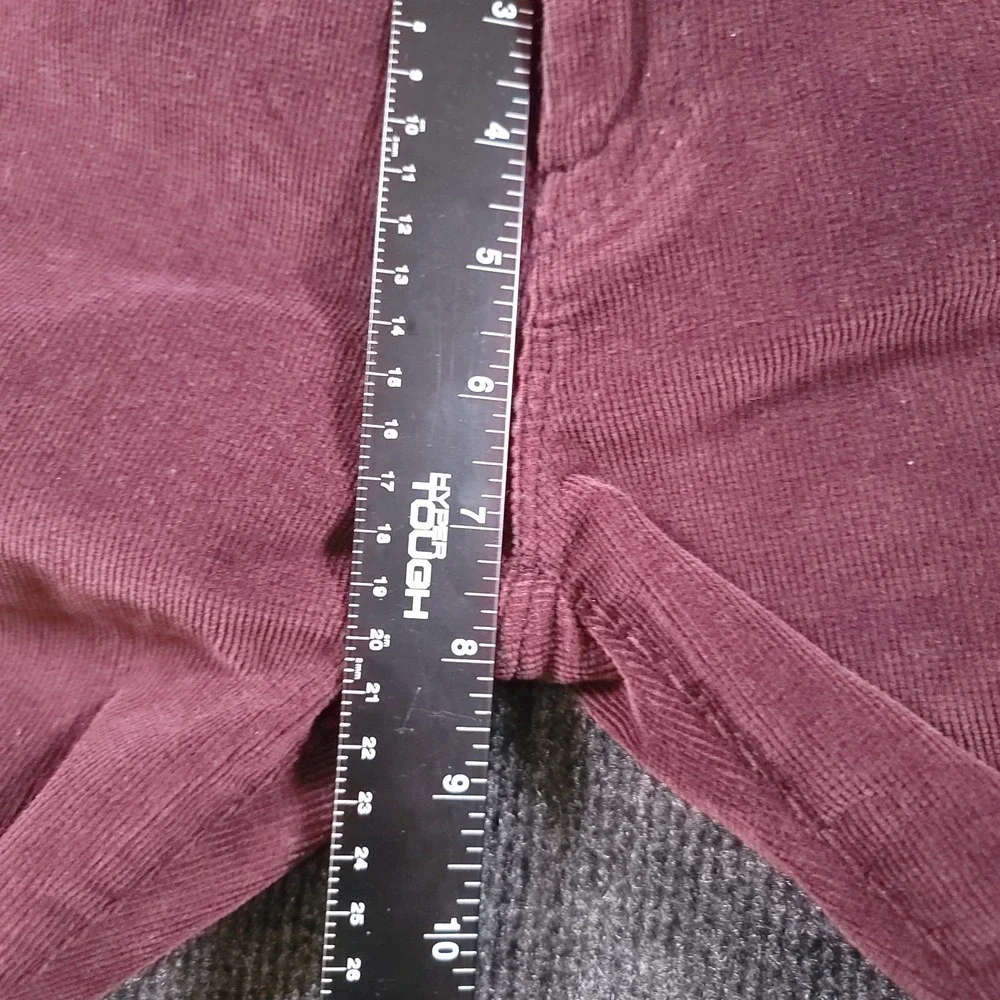 Zara Basic Women's Corduroy Skinny Pants‎ Burgundy Size 4